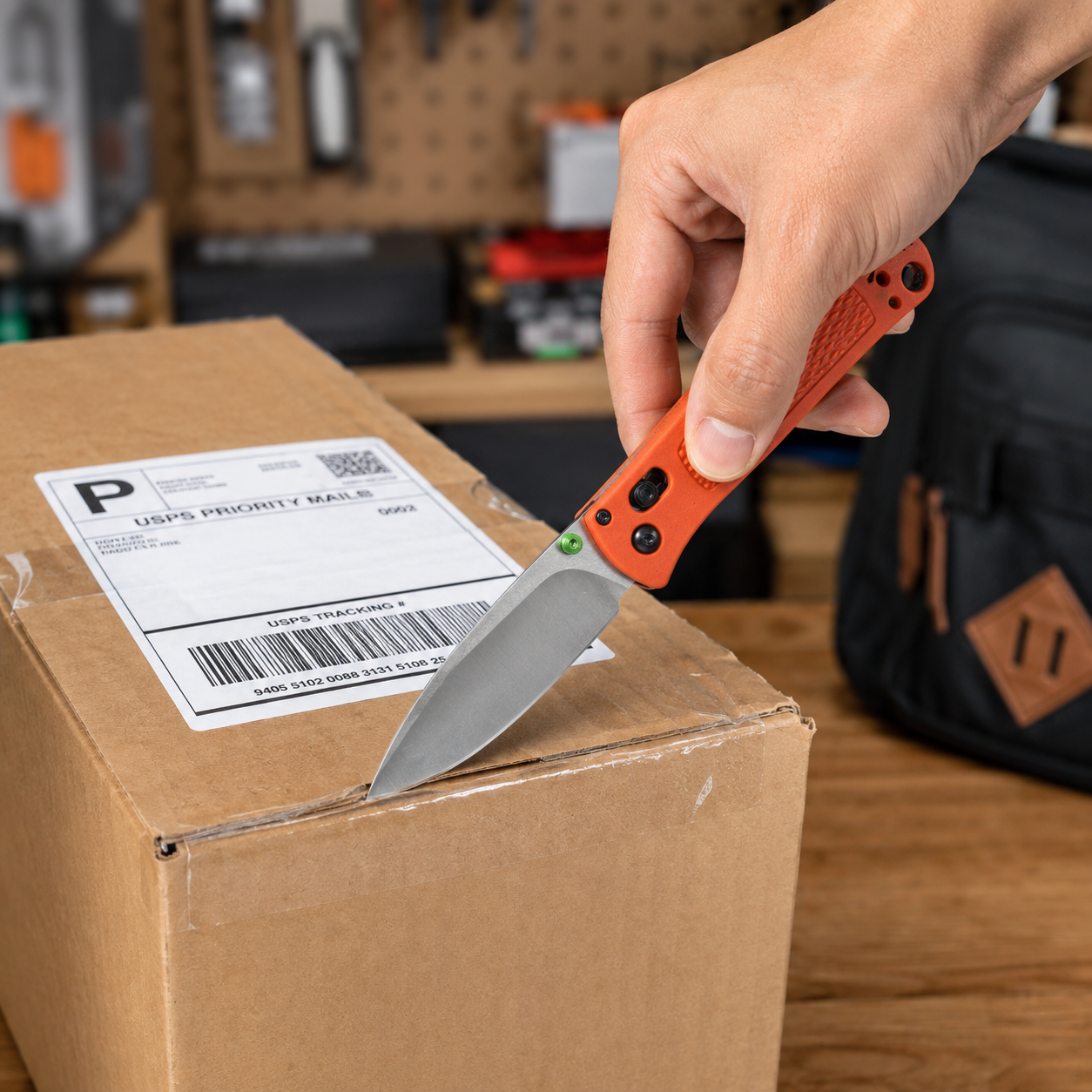 535Orange handle/EDC Folding Knife