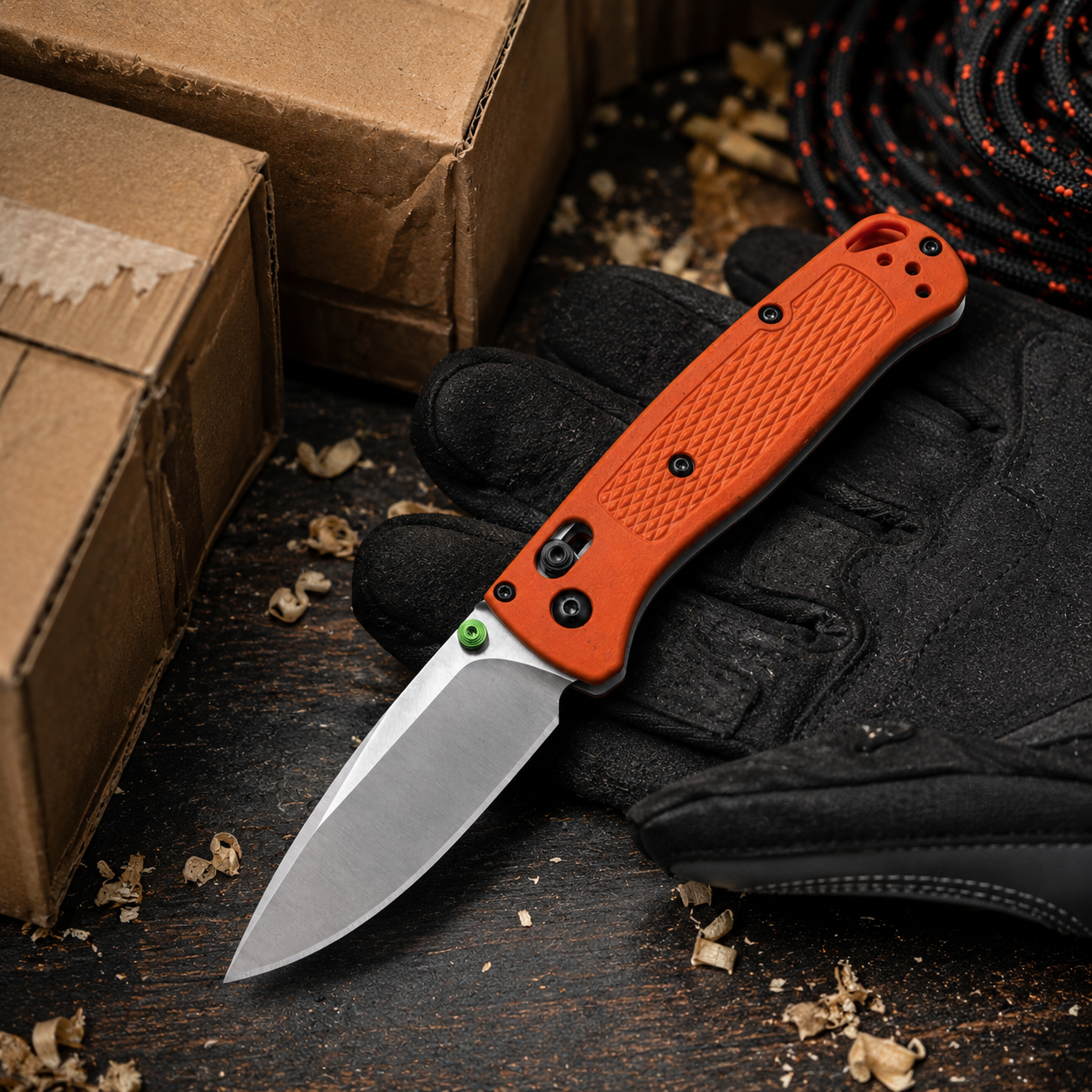 535Orange handle/EDC Folding Knife