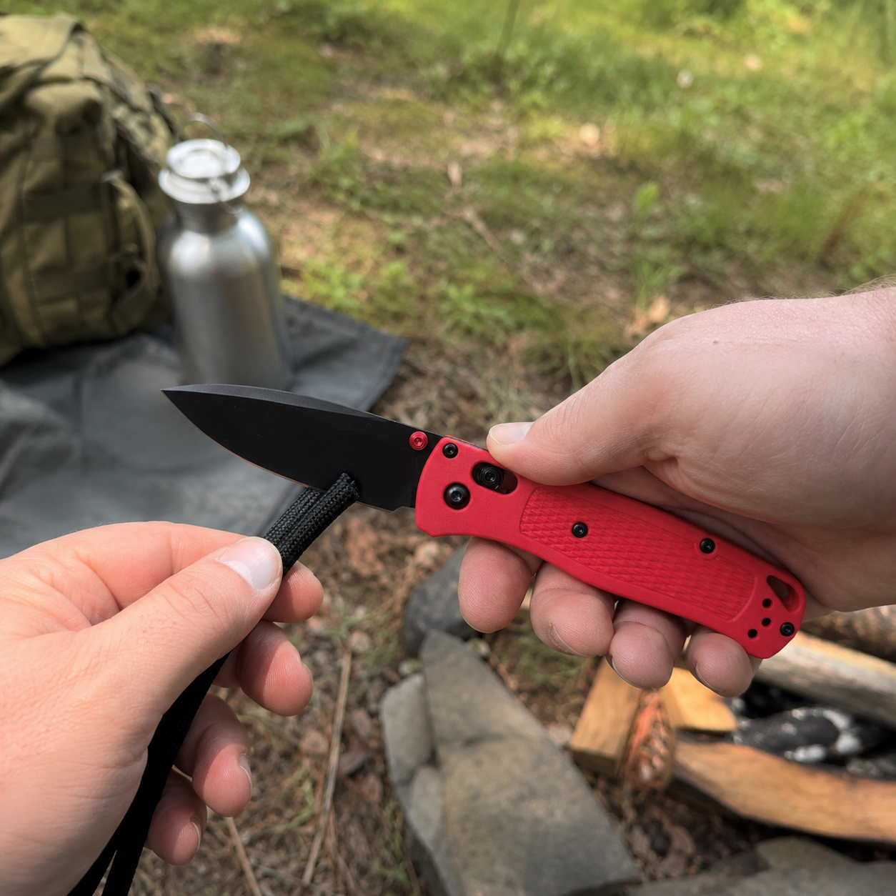 535Red handle/Outdoor Multi-functional Folding Knife