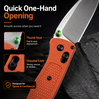 535Orange handle/EDC Folding Knife
