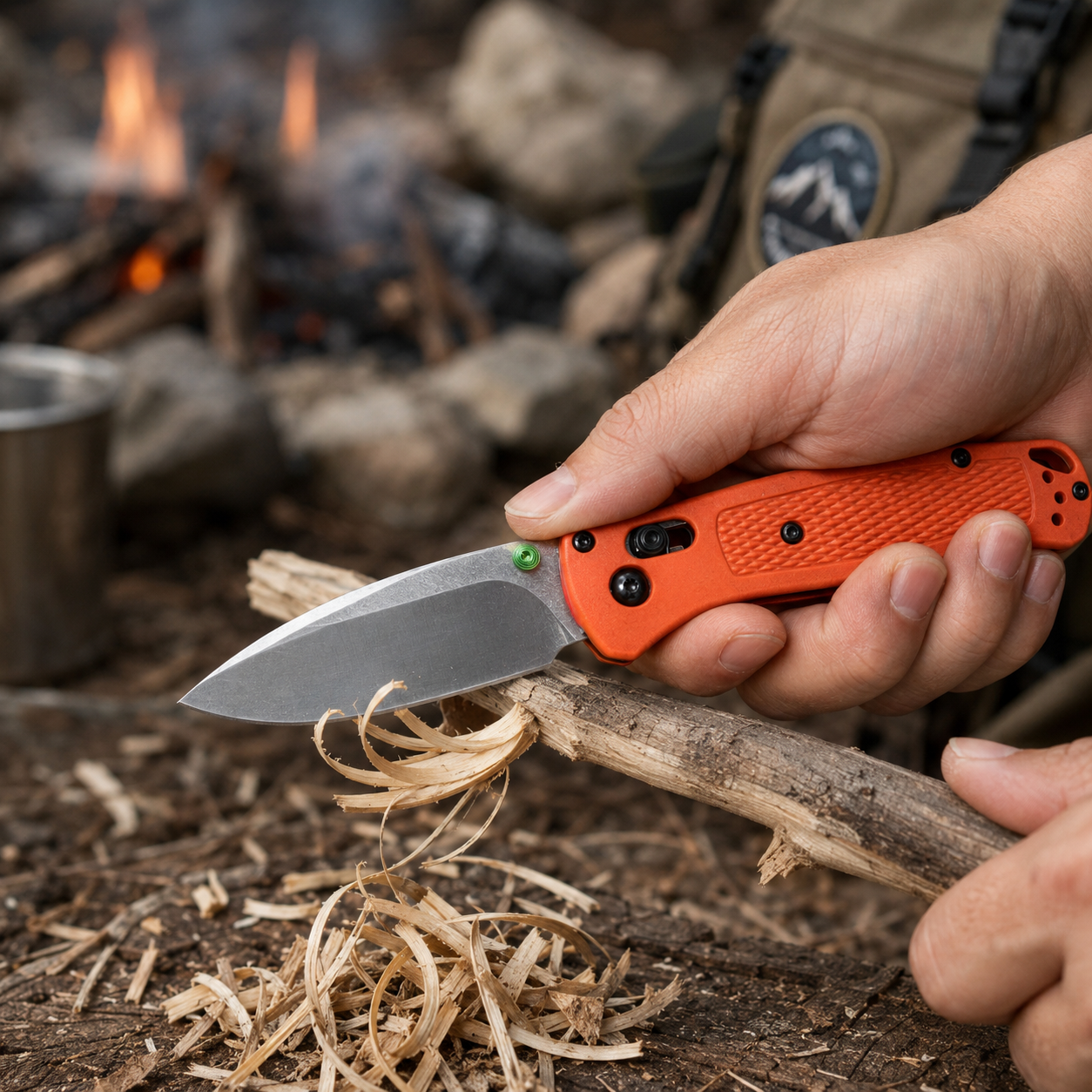 535Orange handle/EDC Folding Knife