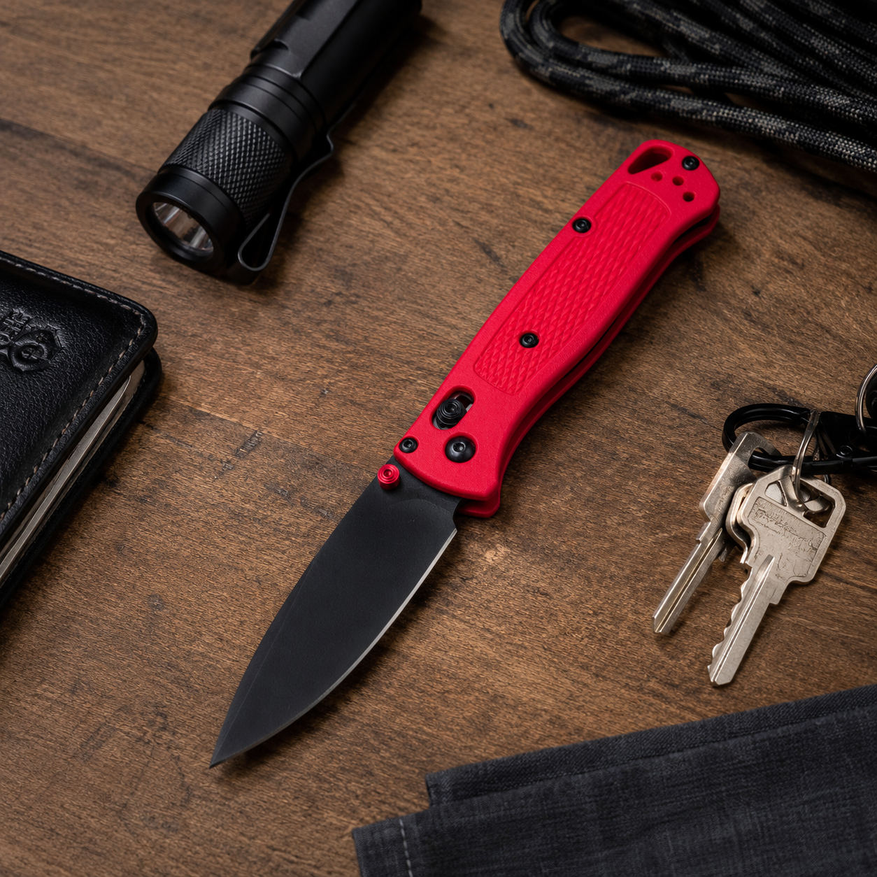535Red handle/Outdoor Multi-functional Folding Knife