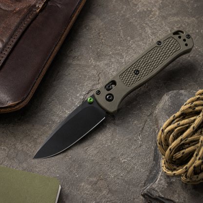 535gray-green handle/Outdoor camping folding knife