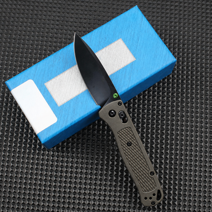 535gray-green handle/Outdoor camping folding knife